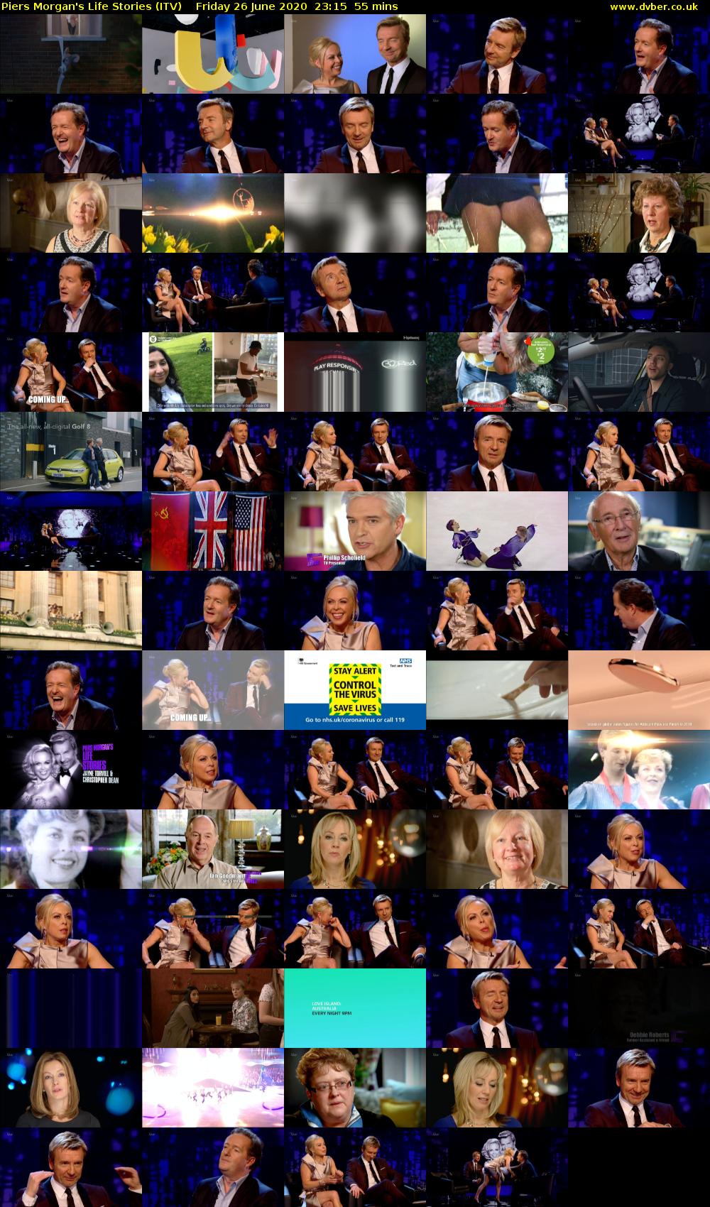 Piers Morgan's Life Stories (ITV) Friday 26 June 2020 23:15 - 00:10