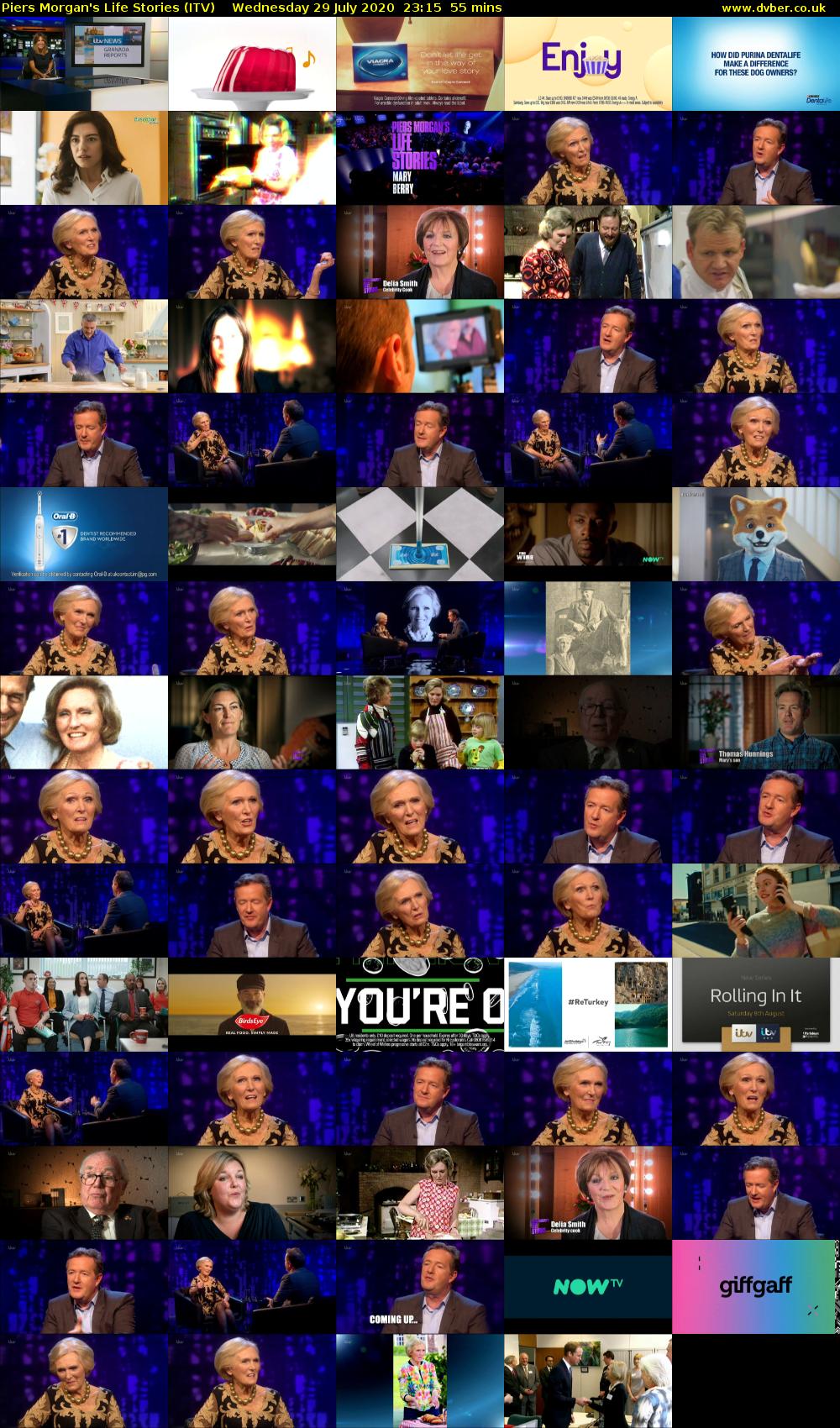 Piers Morgan's Life Stories (ITV) Wednesday 29 July 2020 23:15 - 00:10
