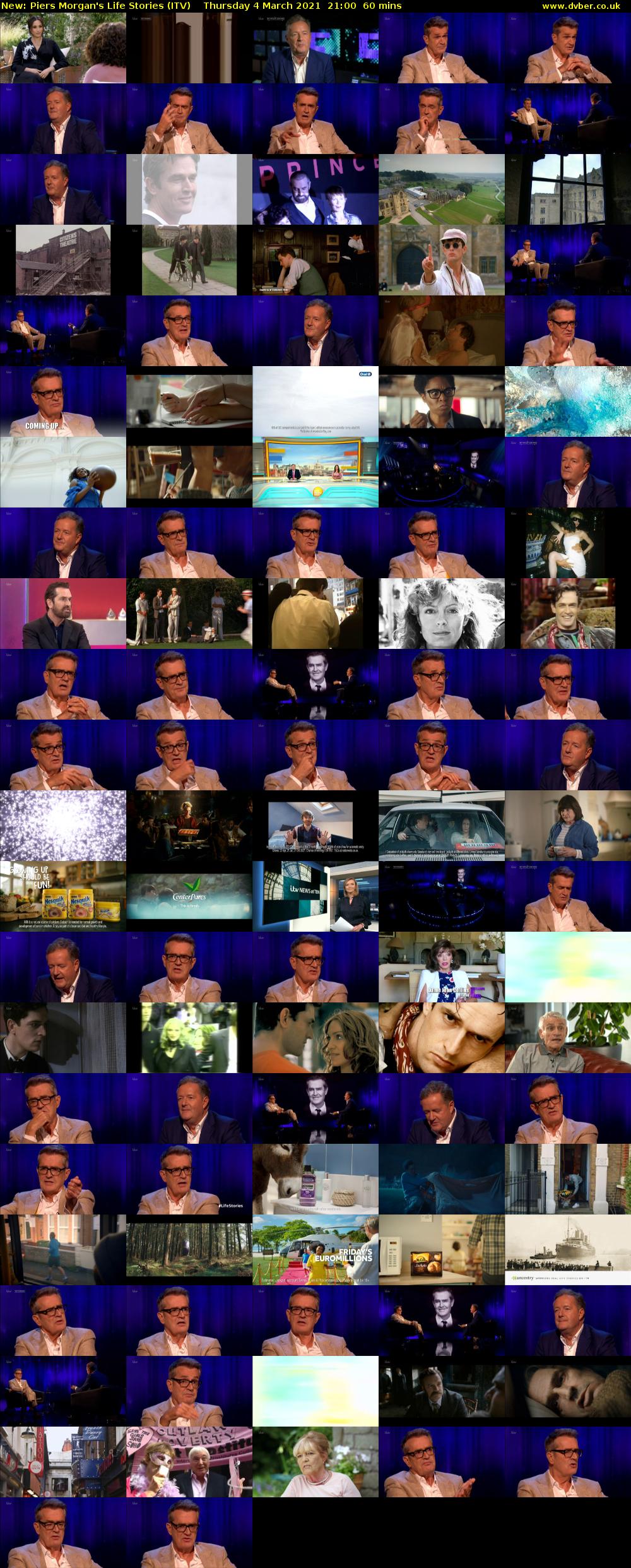 Piers Morgan's Life Stories (ITV) Thursday 4 March 2021 21:00 - 22:00
