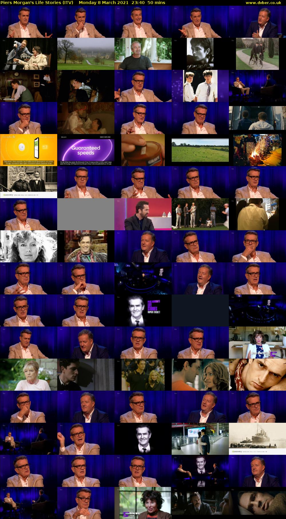 Piers Morgan's Life Stories (ITV) Monday 8 March 2021 23:40 - 00:30
