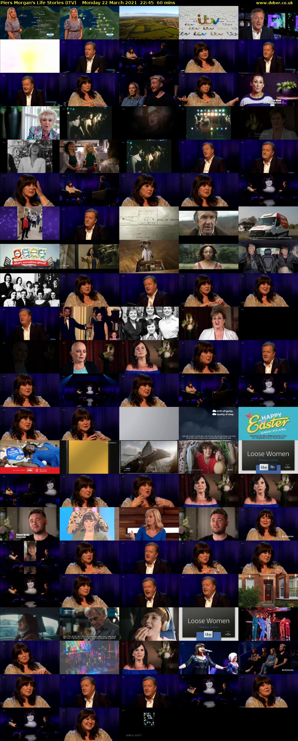 Piers Morgan's Life Stories (ITV) Monday 22 March 2021 22:45 - 23:45