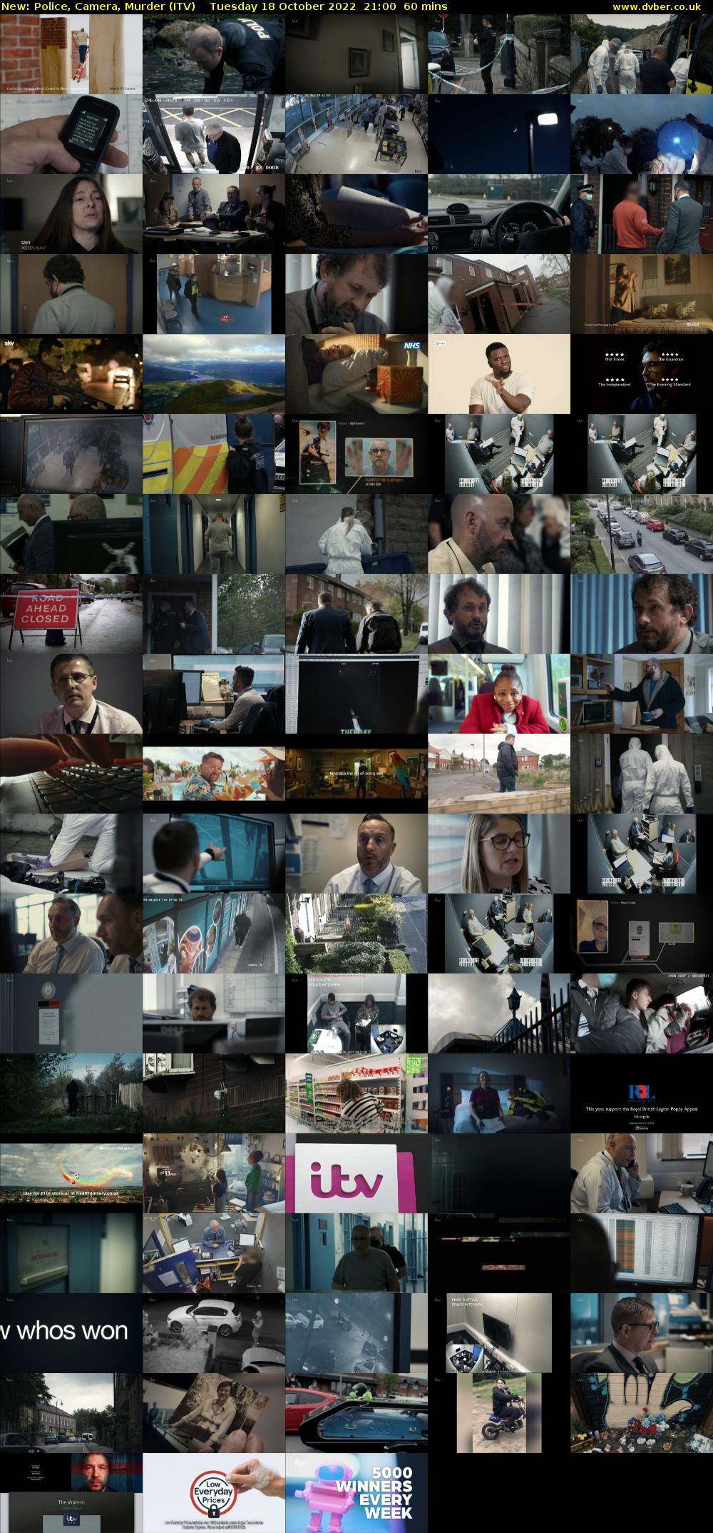 Police, Camera, Murder (ITV) Tuesday 18 October 2022 21:00 - 22:00