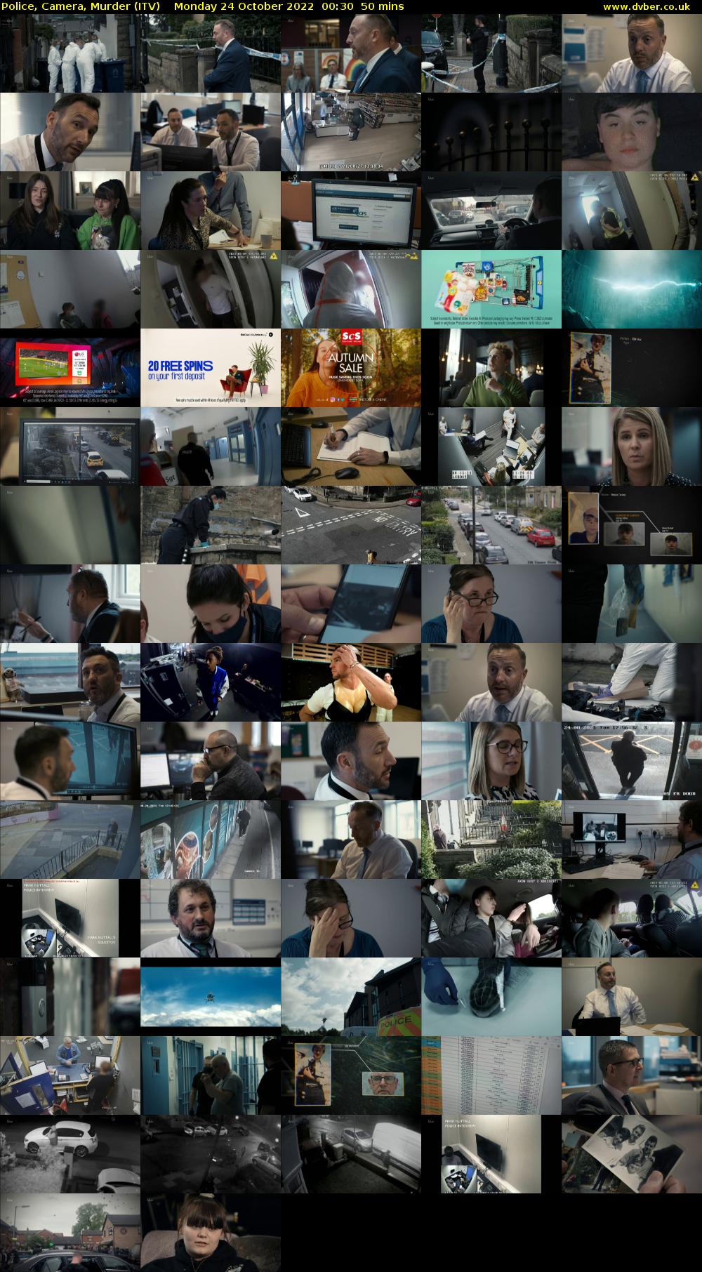 Police, Camera, Murder (ITV) Monday 24 October 2022 00:30 - 01:20