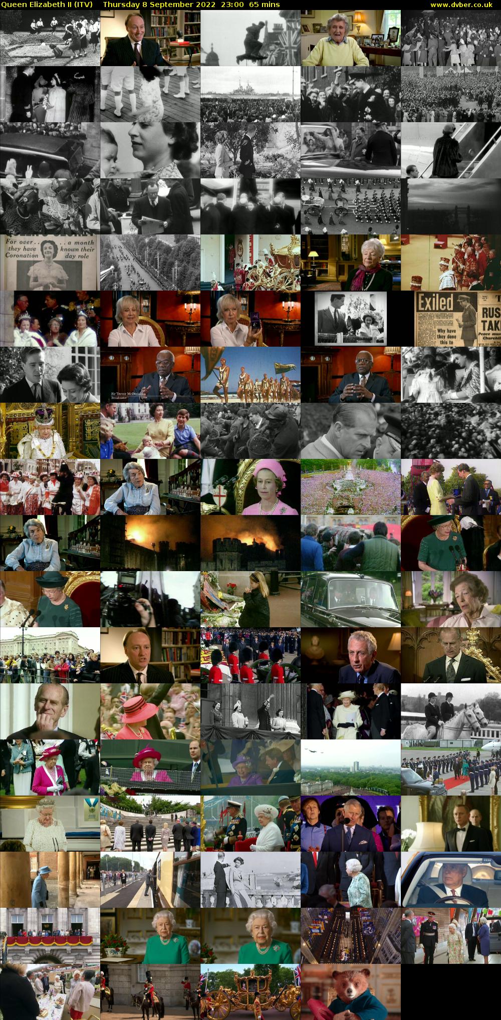Queen Elizabeth II (ITV) Thursday 8 September 2022 23:00 - 00:05