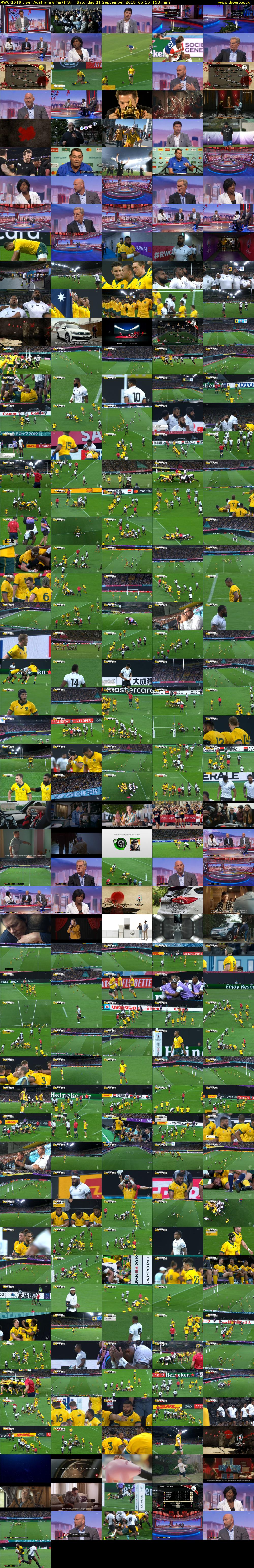 RWC 2019 Live: Australia v Fiji (ITV) Saturday 21 September 2019 05:15 - 07:45