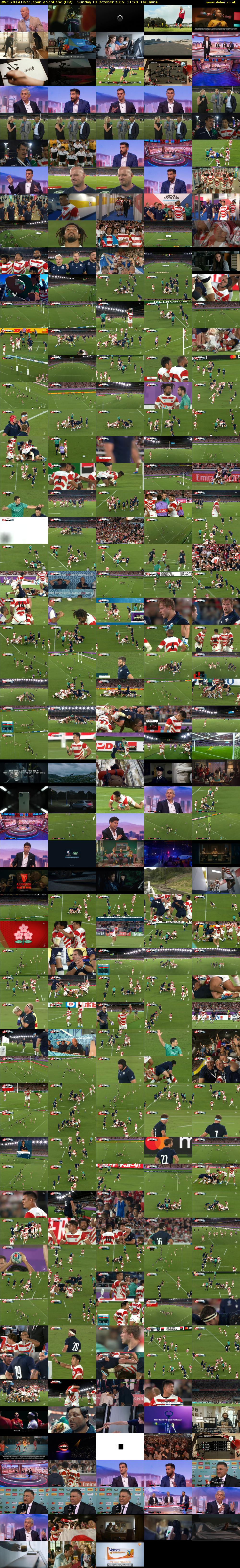 RWC 2019 Live: Japan v Scotland (ITV) Sunday 13 October 2019 11:20 - 14:00