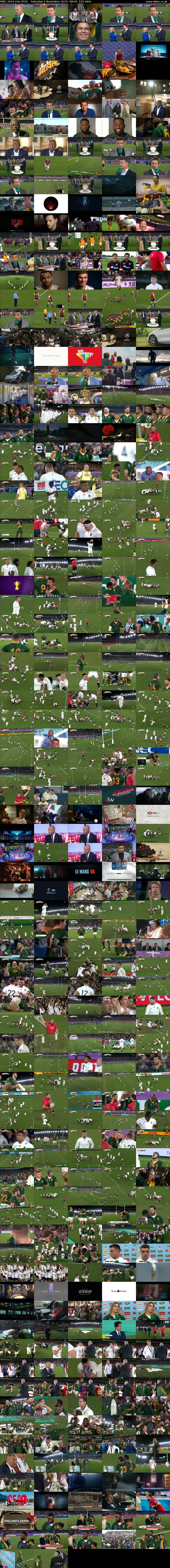 RWC 2019 Live (ITV) Saturday 2 November 2019 08:00 - 11:45