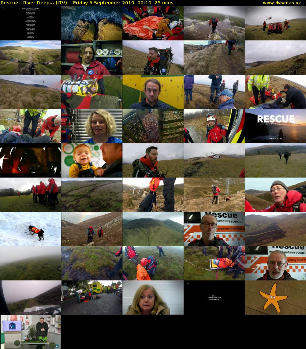 Rescue - River Deep... (ITV) Friday 6 September 2019 00:10 - 00:35
