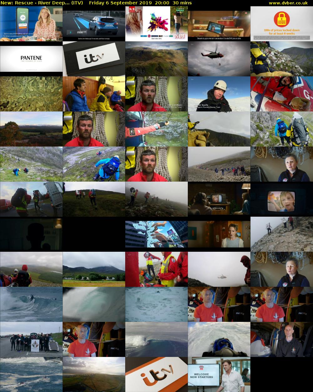 Rescue - River Deep... (ITV) Friday 6 September 2019 20:00 - 20:30