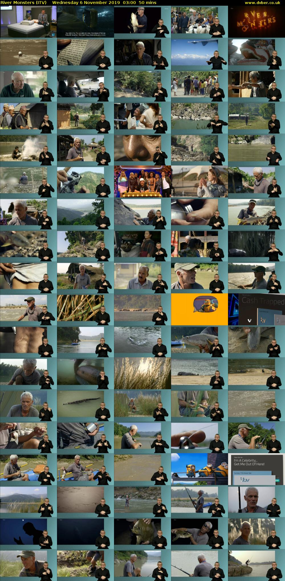River Monsters (ITV) Wednesday 6 November 2019 03:00 - 03:50