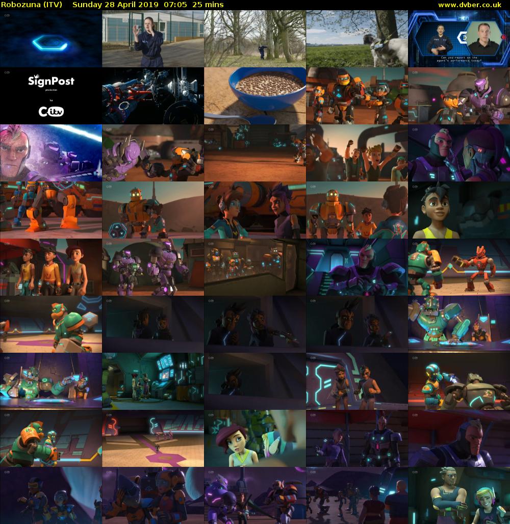 Robozuna (ITV) Sunday 28 April 2019 07:05 - 07:30