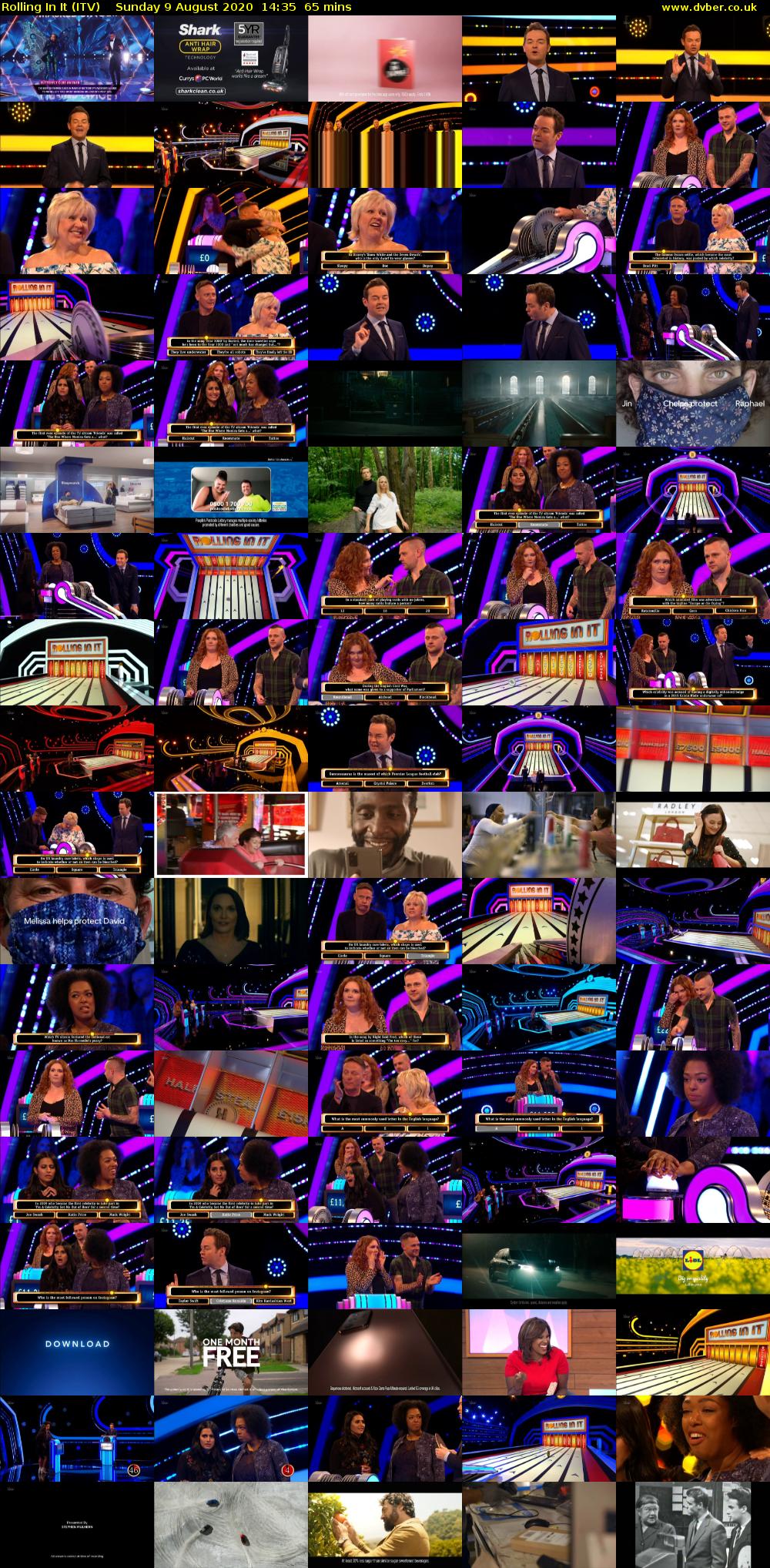 Rolling In It (ITV) Sunday 9 August 2020 14:35 - 15:40