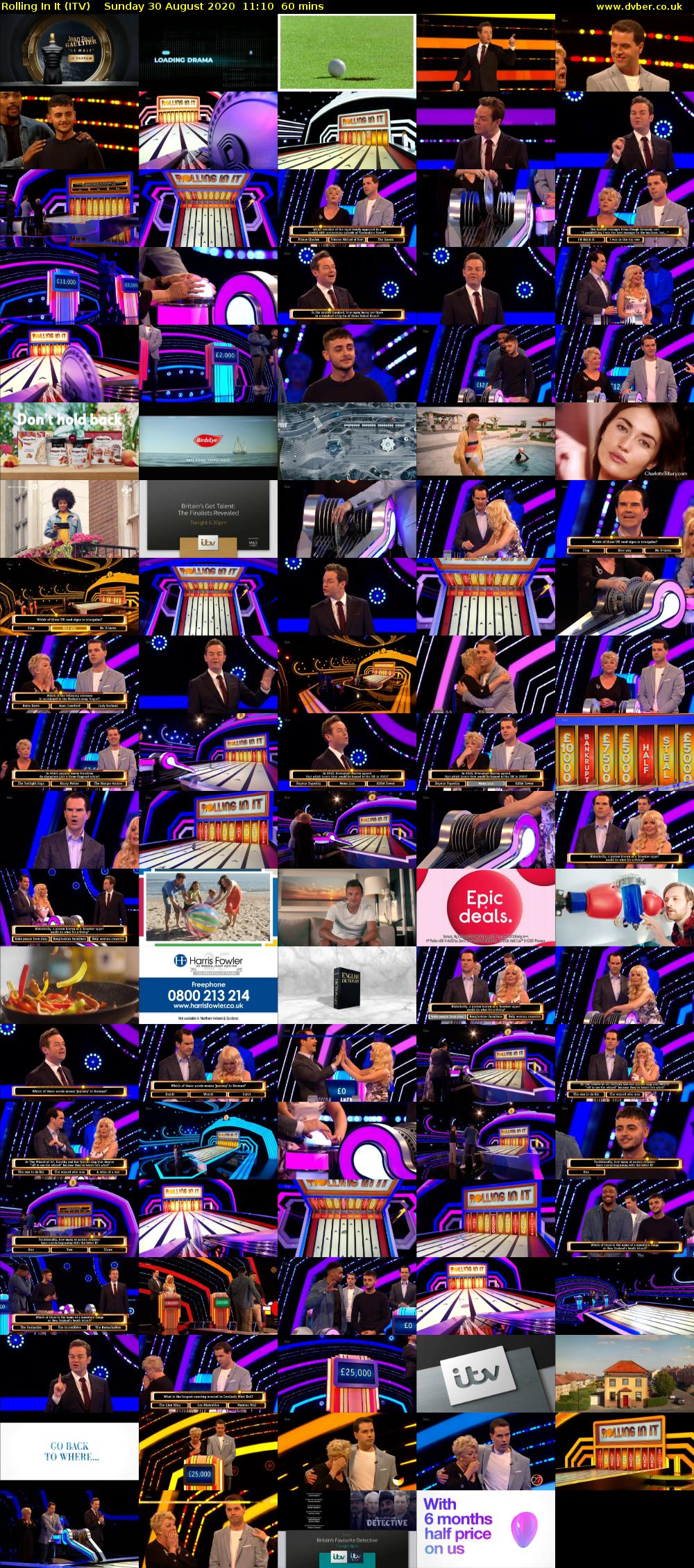 Rolling In It (ITV) Sunday 30 August 2020 11:10 - 12:10