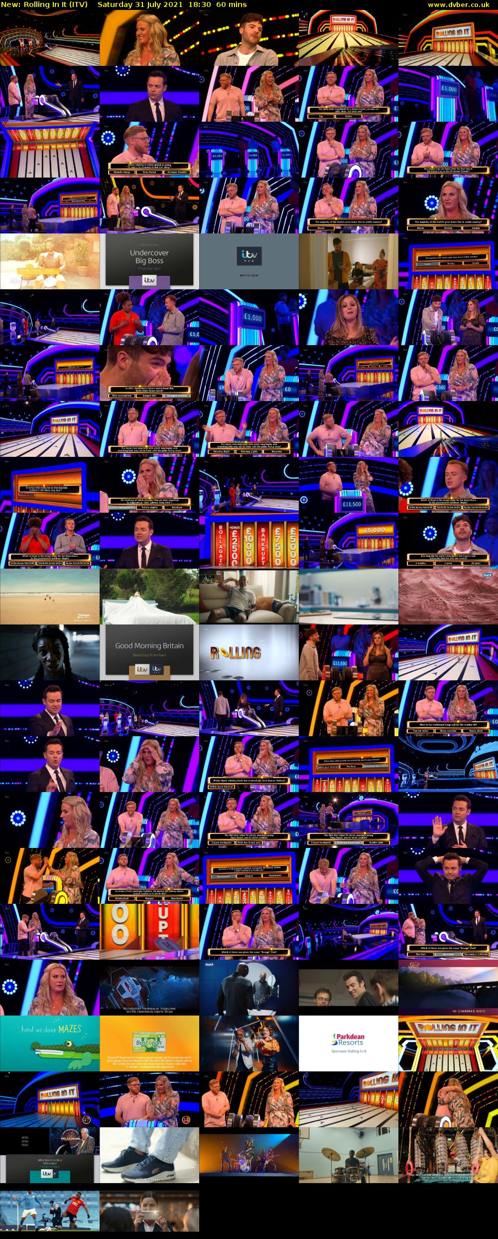 Rolling In It (ITV) Saturday 31 July 2021 18:30 - 19:30