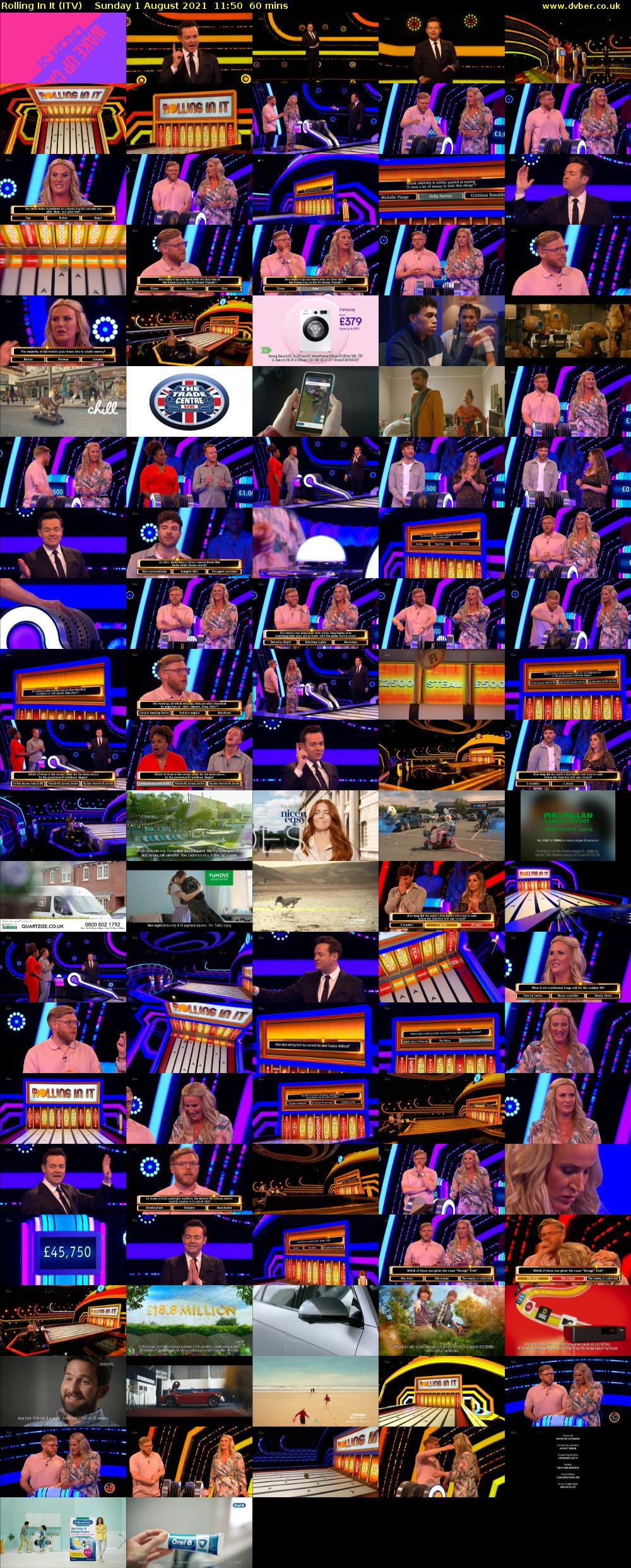 Rolling In It (ITV) Sunday 1 August 2021 11:50 - 12:50
