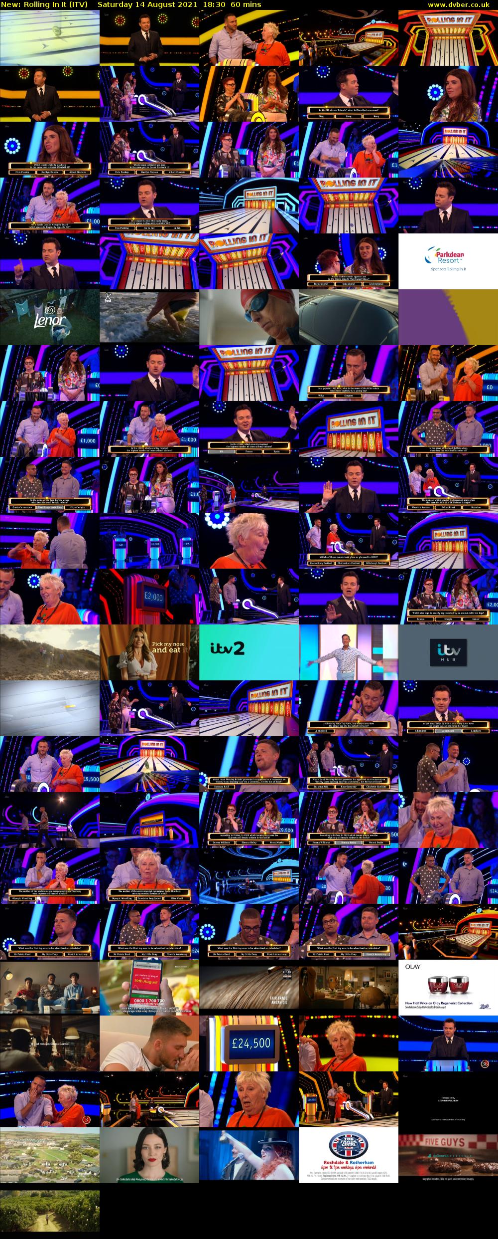 Rolling In It (ITV) Saturday 14 August 2021 18:30 - 19:30