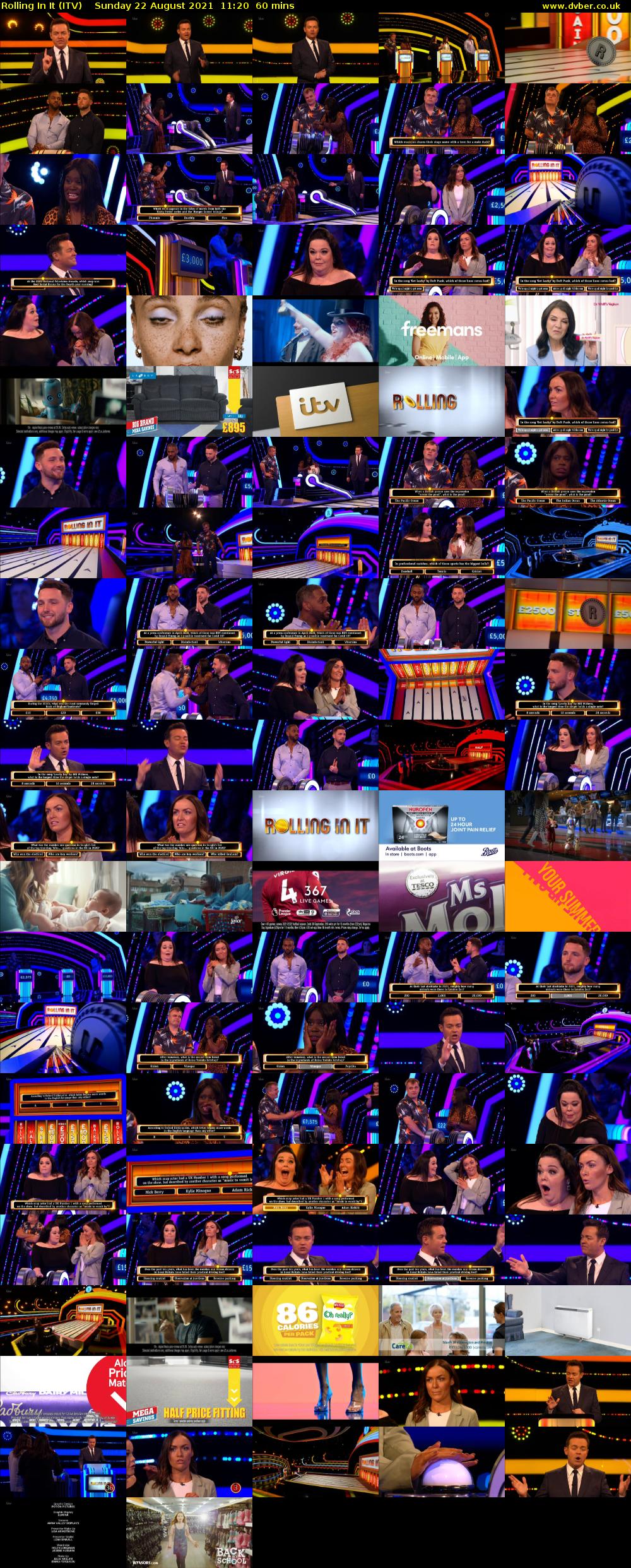 Rolling In It (ITV) Sunday 22 August 2021 11:20 - 12:20