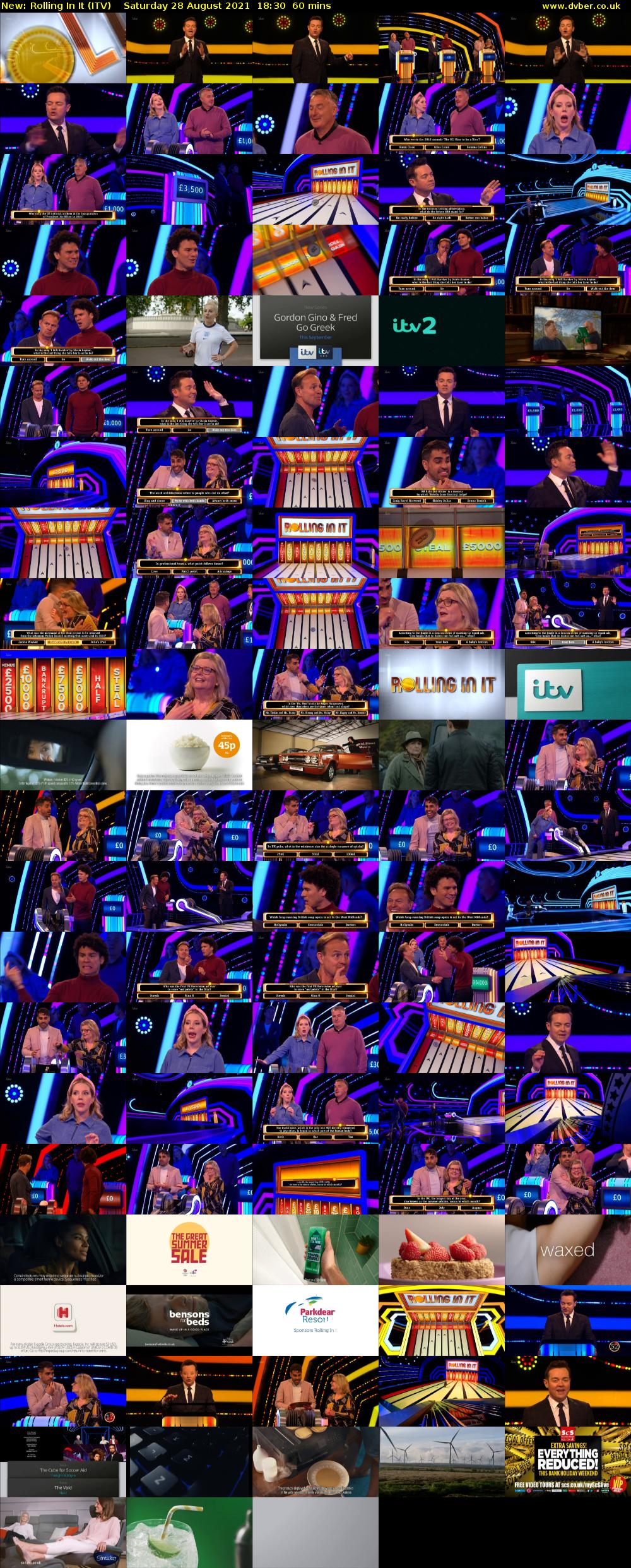 Rolling In It (ITV) Saturday 28 August 2021 18:30 - 19:30