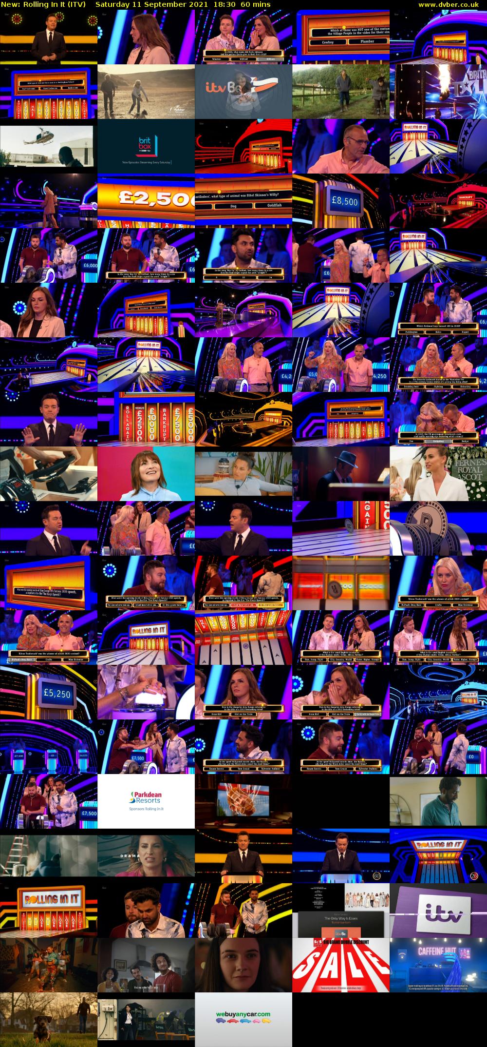 Rolling In It (ITV) Saturday 11 September 2021 18:30 - 19:30