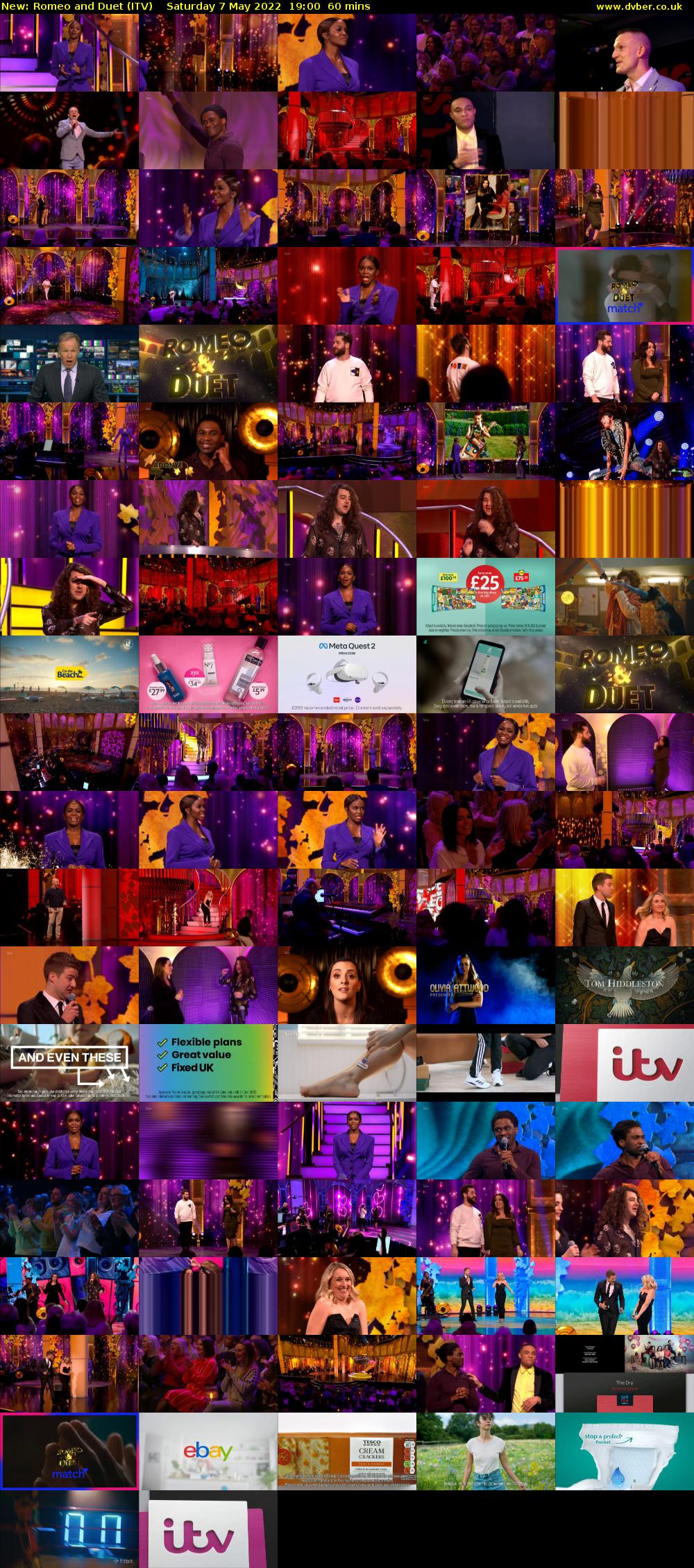 Romeo and Duet (ITV) Saturday 7 May 2022 19:00 - 20:00