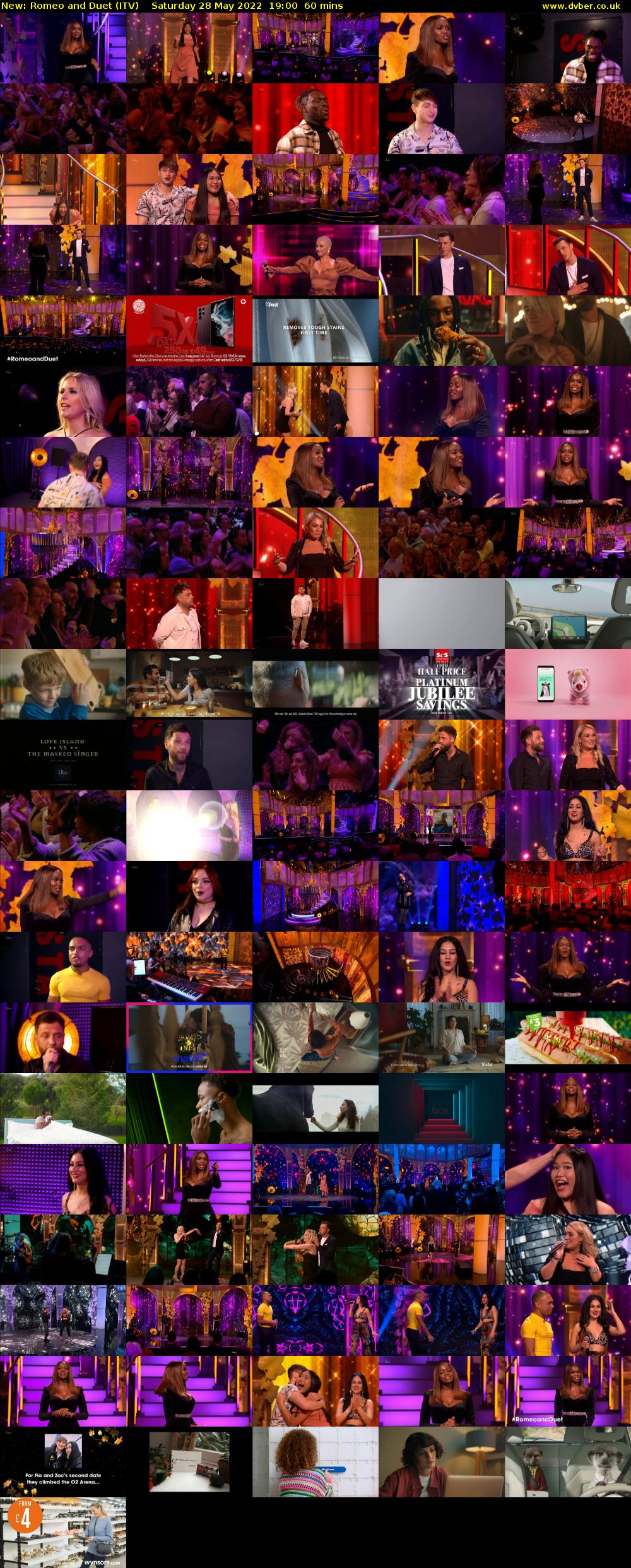Romeo and Duet (ITV) Saturday 28 May 2022 19:00 - 20:00