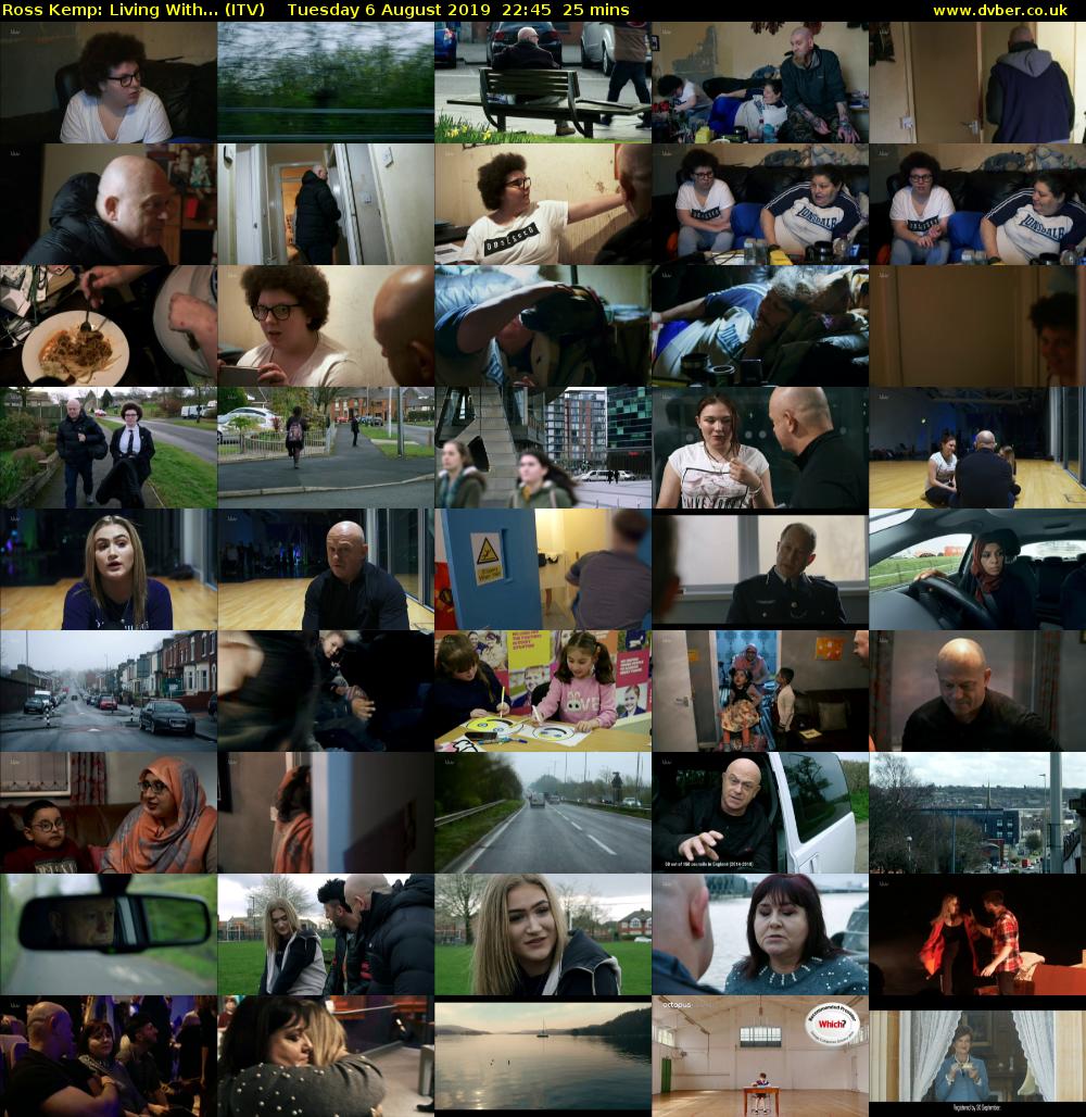 Ross Kemp: Living With... (ITV) Tuesday 6 August 2019 22:45 - 23:10