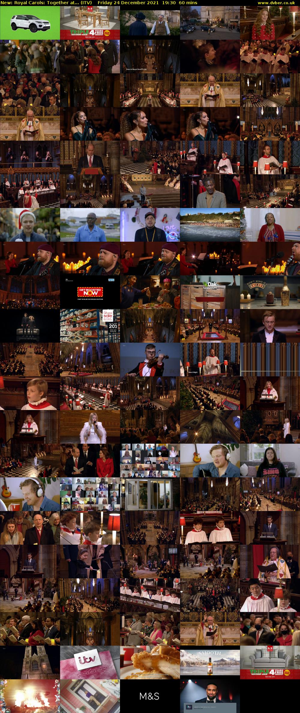 Royal Carols: Together at... (ITV) Friday 24 December 2021 19:30 - 20:30