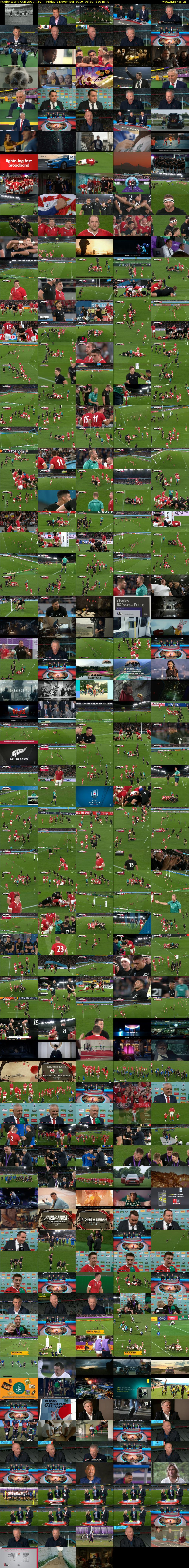 Rugby World Cup 2019 (ITV) Friday 1 November 2019 08:30 - 12:00