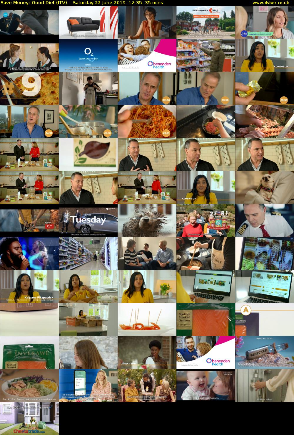 Save Money: Good Diet (ITV) Saturday 22 June 2019 12:35 - 13:10