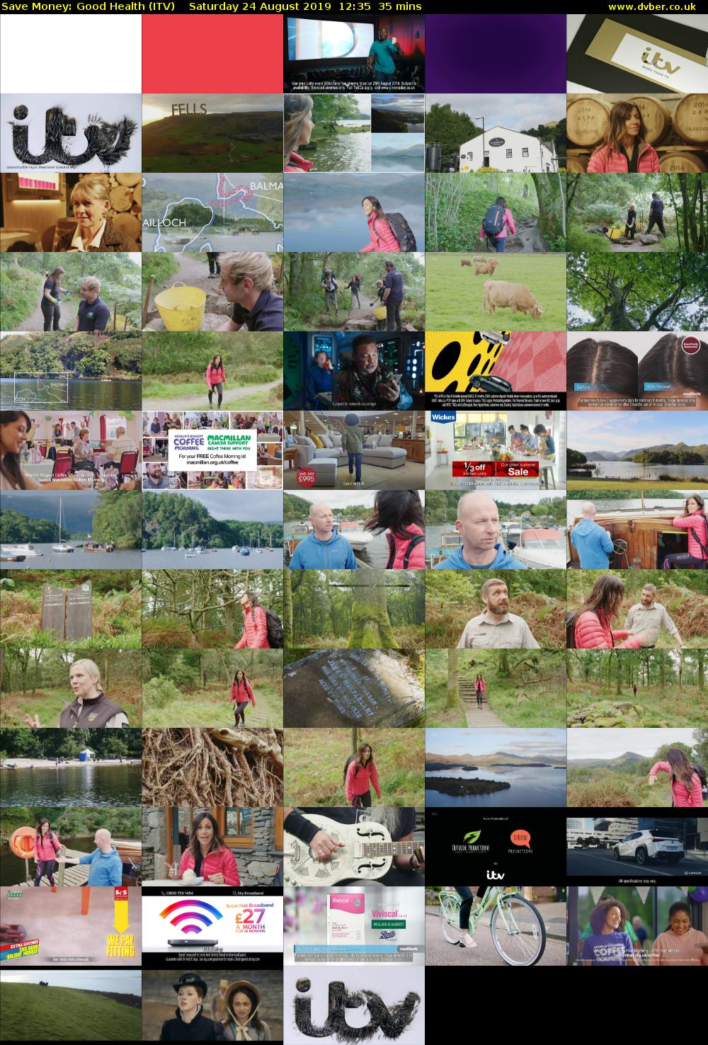 Save Money: Good Health (ITV) Saturday 24 August 2019 12:35 - 13:10