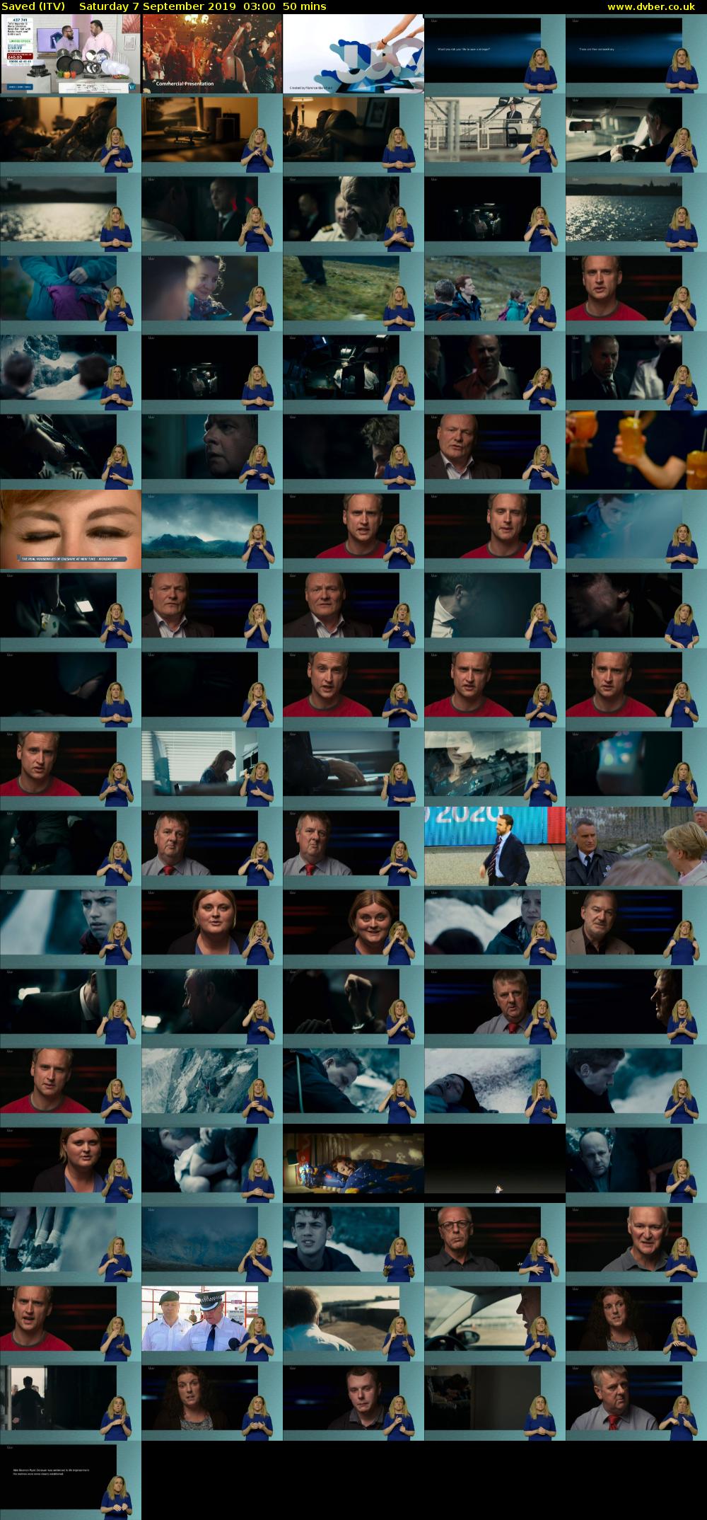Saved (ITV) Saturday 7 September 2019 03:00 - 03:50