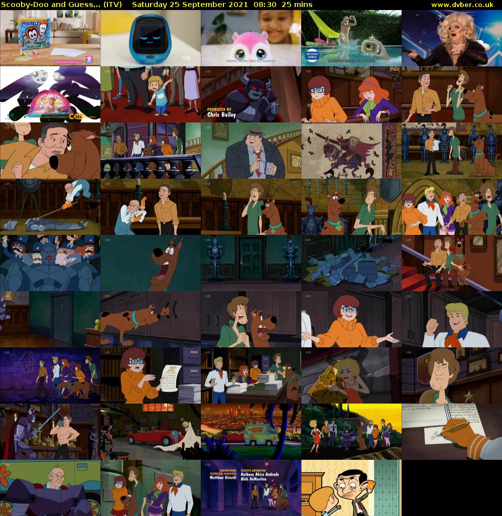 Scooby-Doo and Guess... (ITV) Saturday 25 September 2021 08:30 - 08:55