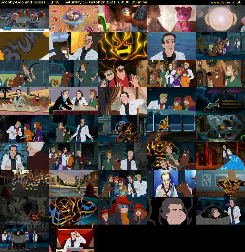 Scooby-Doo and Guess... (ITV) Saturday 16 October 2021 08:30 - 08:55