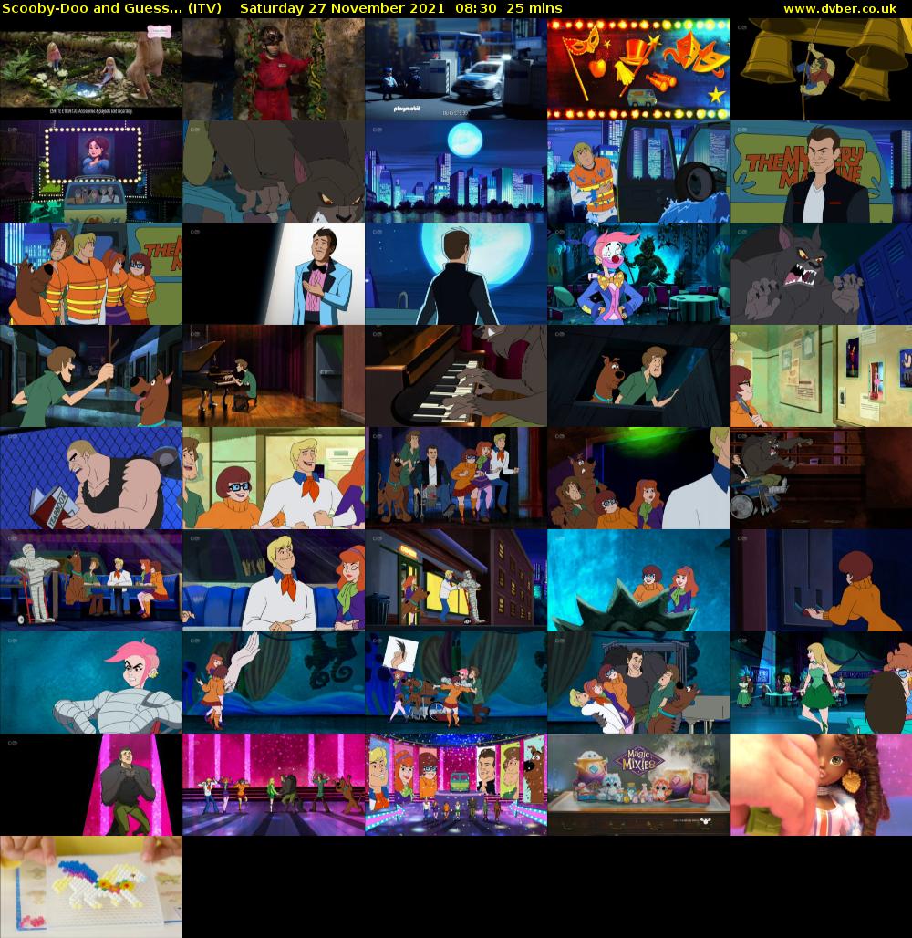 Scooby-Doo and Guess... (ITV) Saturday 27 November 2021 08:30 - 08:55
