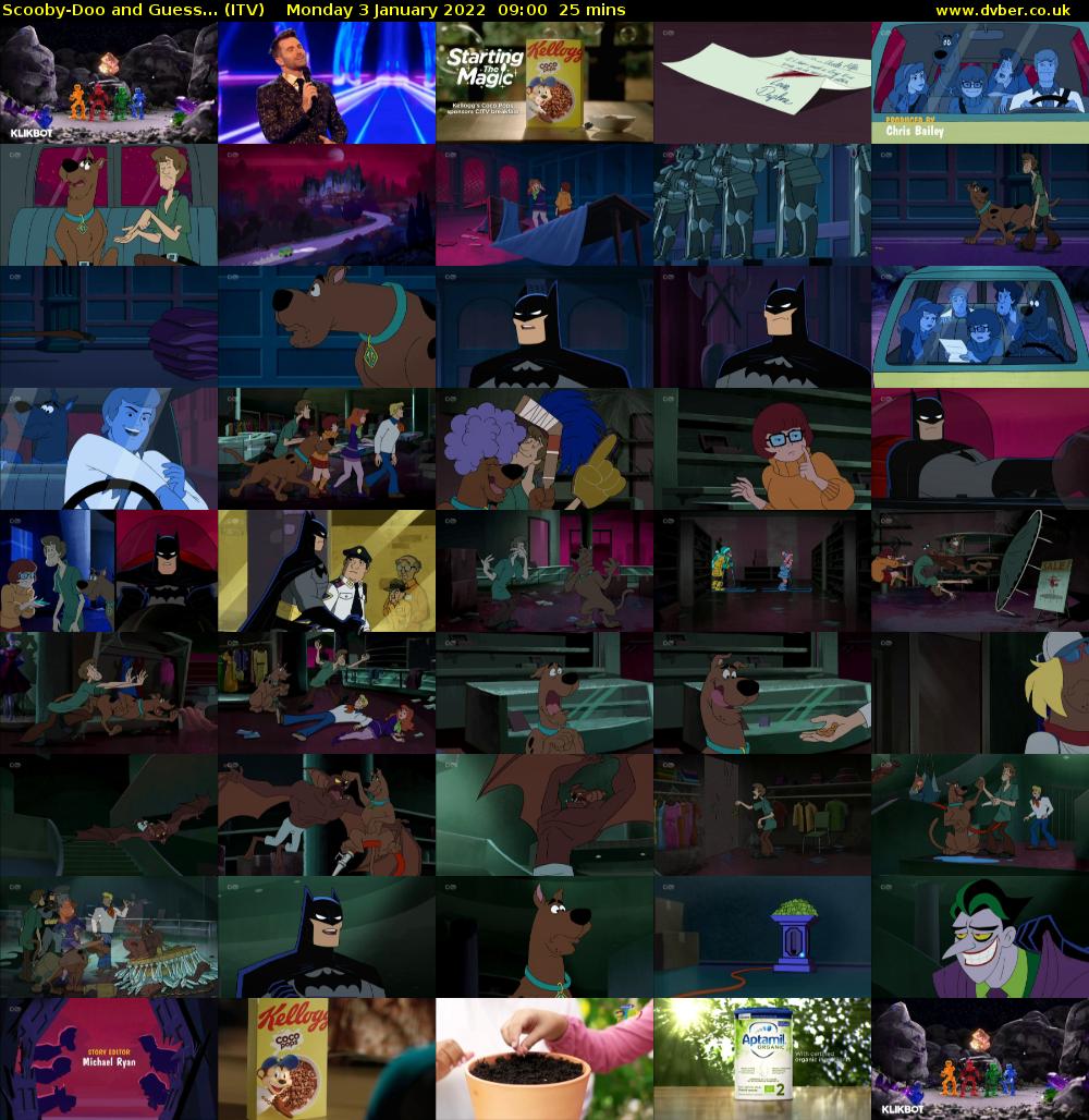 Scooby-Doo and Guess... (ITV) Monday 3 January 2022 09:00 - 09:25