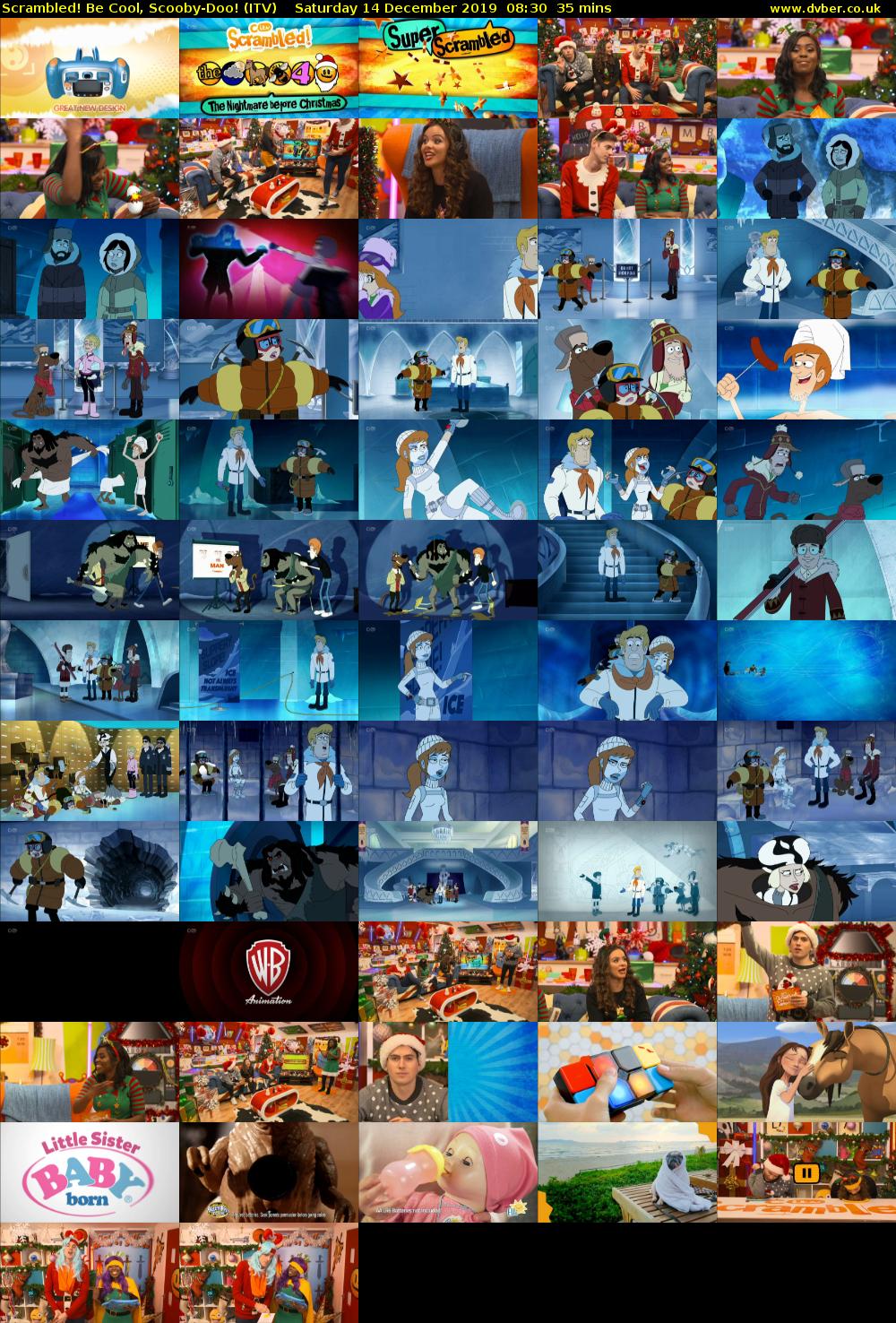 Scrambled! Be Cool, Scooby-Doo! (ITV) Saturday 14 December 2019 08:30 - 09:05
