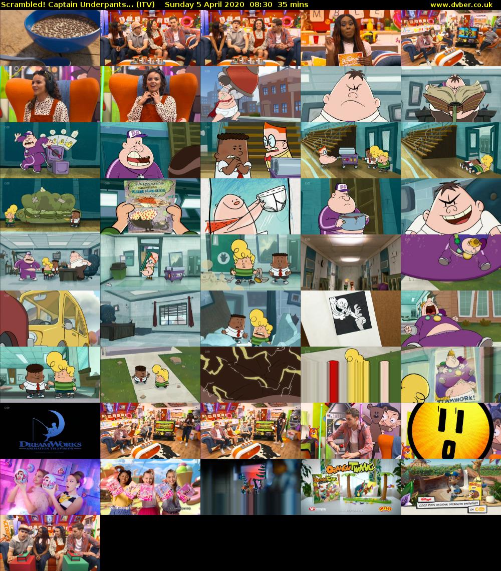 Scrambled! Captain Underpants... (ITV) Sunday 5 April 2020 08:30 - 09:05