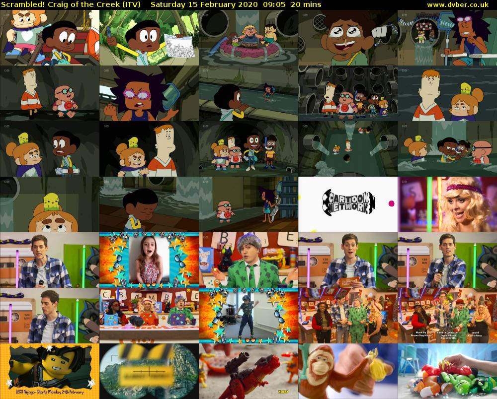 Scrambled! Craig of the Creek (ITV) Saturday 15 February 2020 09:05 - 09:25