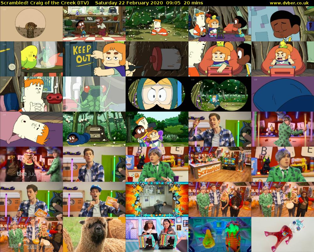 Scrambled! Craig of the Creek (ITV) Saturday 22 February 2020 09:05 - 09:25