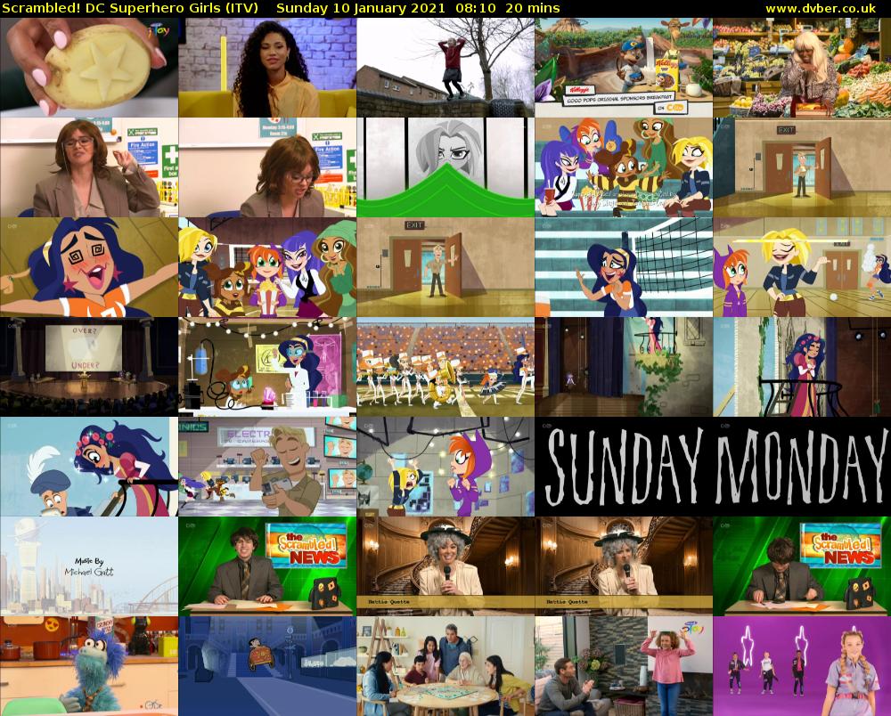 Scrambled! DC Superhero Girls (ITV) Sunday 10 January 2021 08:10 - 08:30