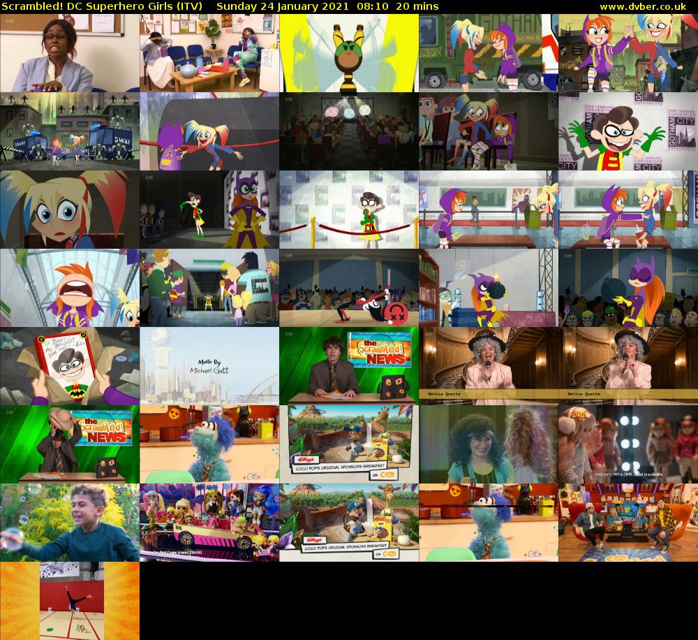 Scrambled! DC Superhero Girls (ITV) Sunday 24 January 2021 08:10 - 08:30
