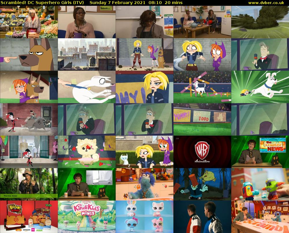 Scrambled! DC Superhero Girls (ITV) Sunday 7 February 2021 08:10 - 08:30