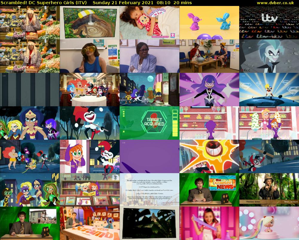 Scrambled! DC Superhero Girls (ITV) Sunday 21 February 2021 08:10 - 08:30