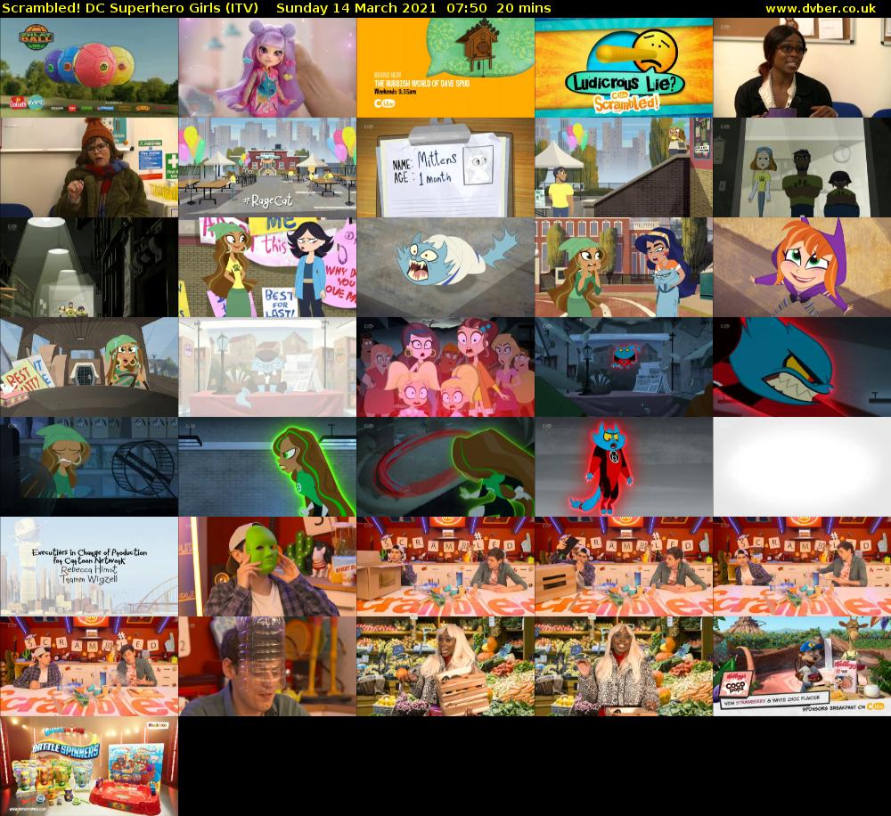 Scrambled! DC Superhero Girls (ITV) Sunday 14 March 2021 07:50 - 08:10