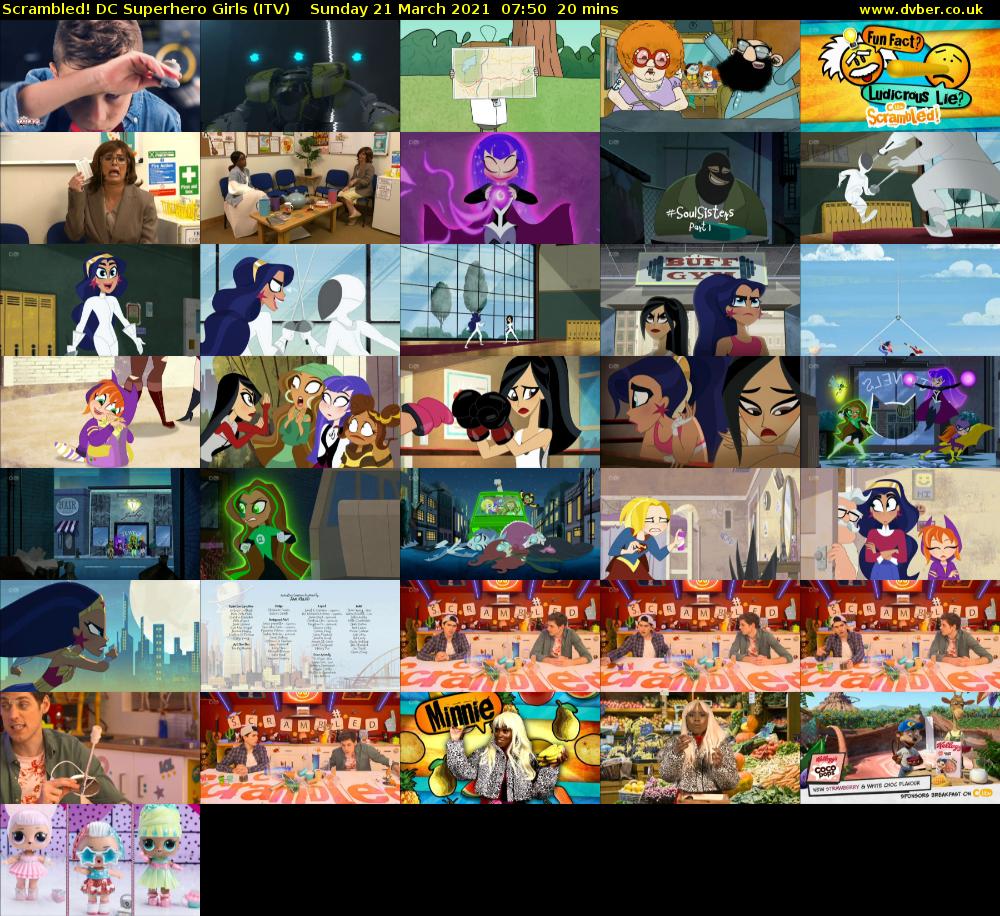 Scrambled! DC Superhero Girls (ITV) Sunday 21 March 2021 07:50 - 08:10