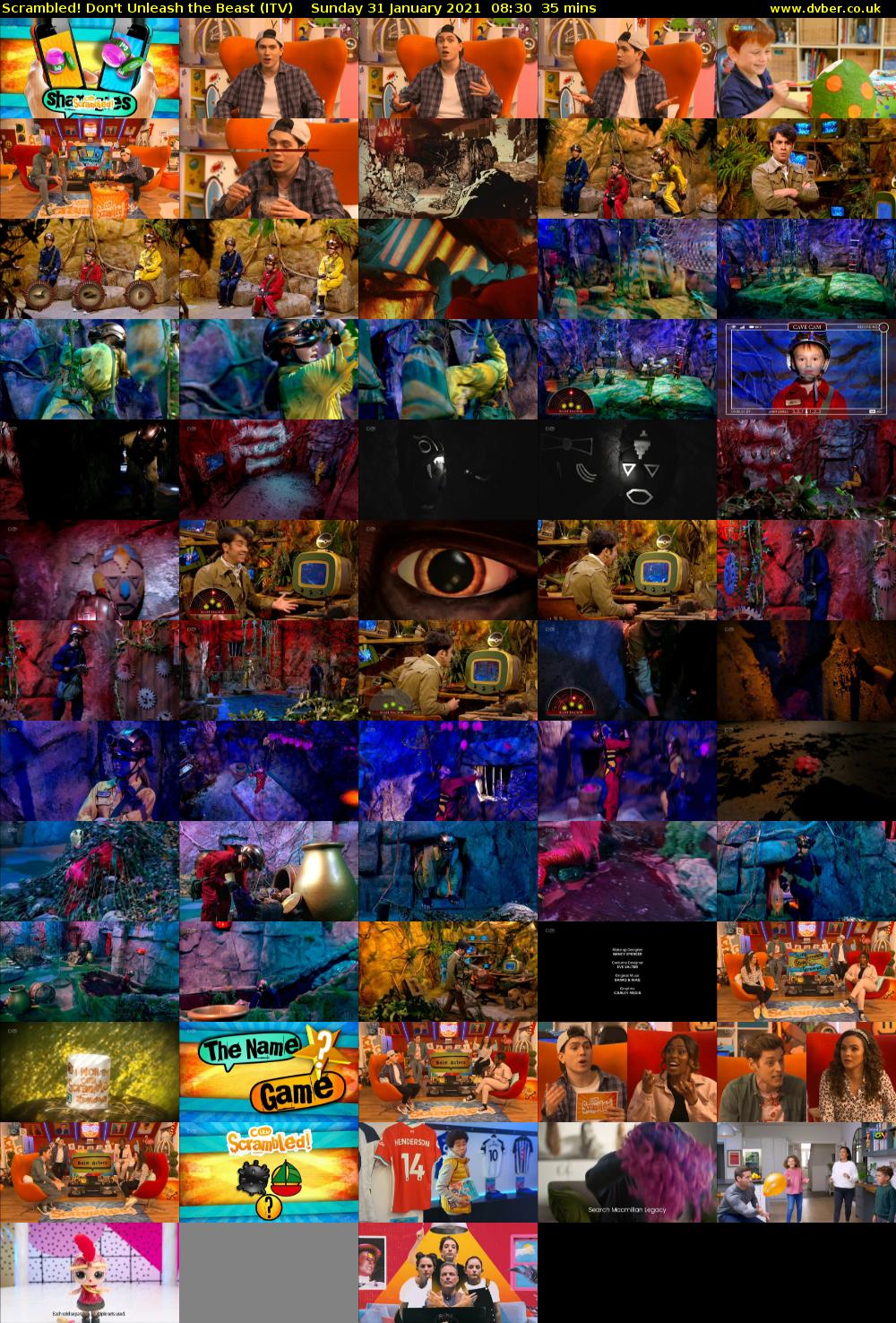Scrambled! Don't Unleash the Beast (ITV) Sunday 31 January 2021 08:30 - 09:05