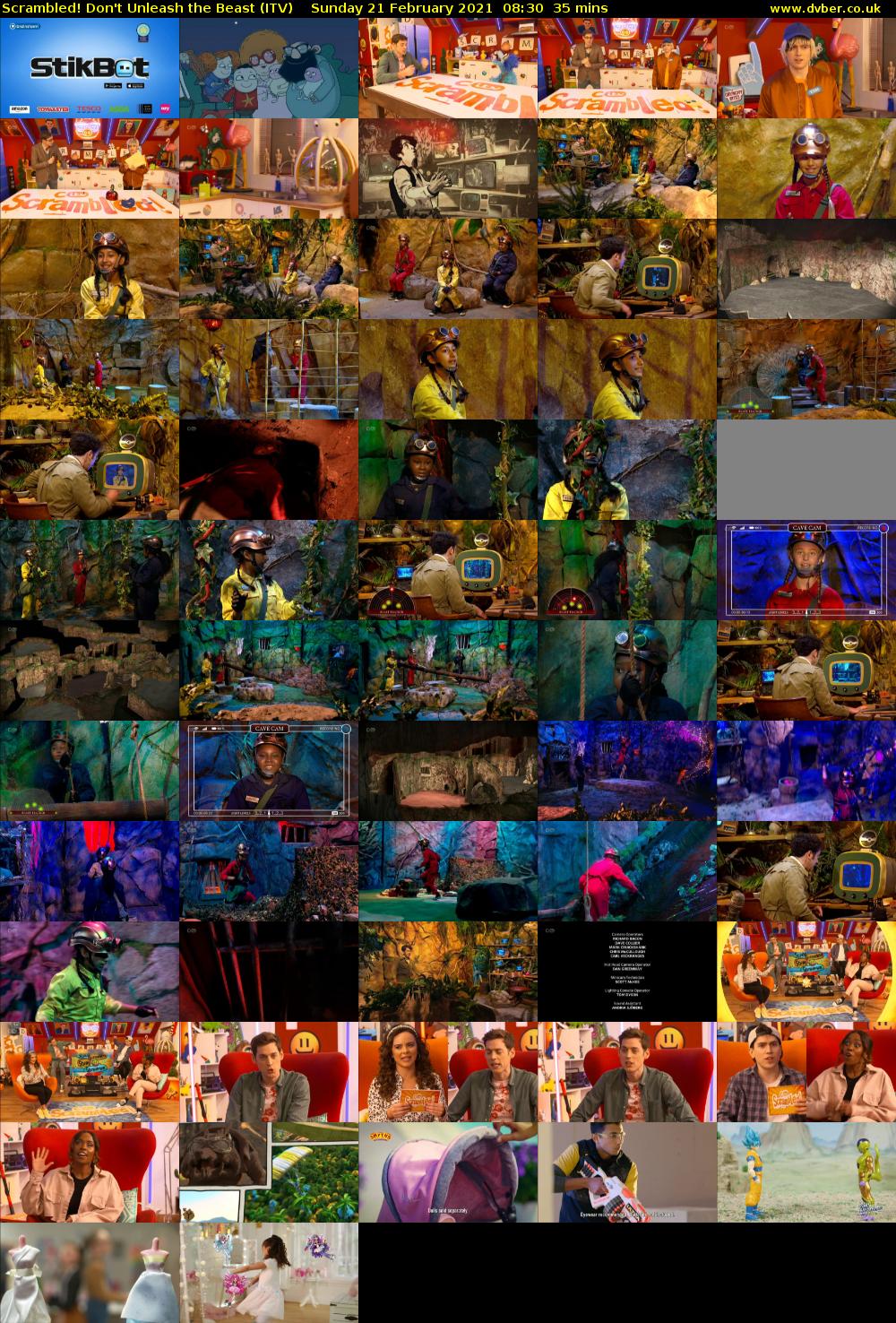 Scrambled! Don't Unleash the Beast (ITV) Sunday 21 February 2021 08:30 - 09:05