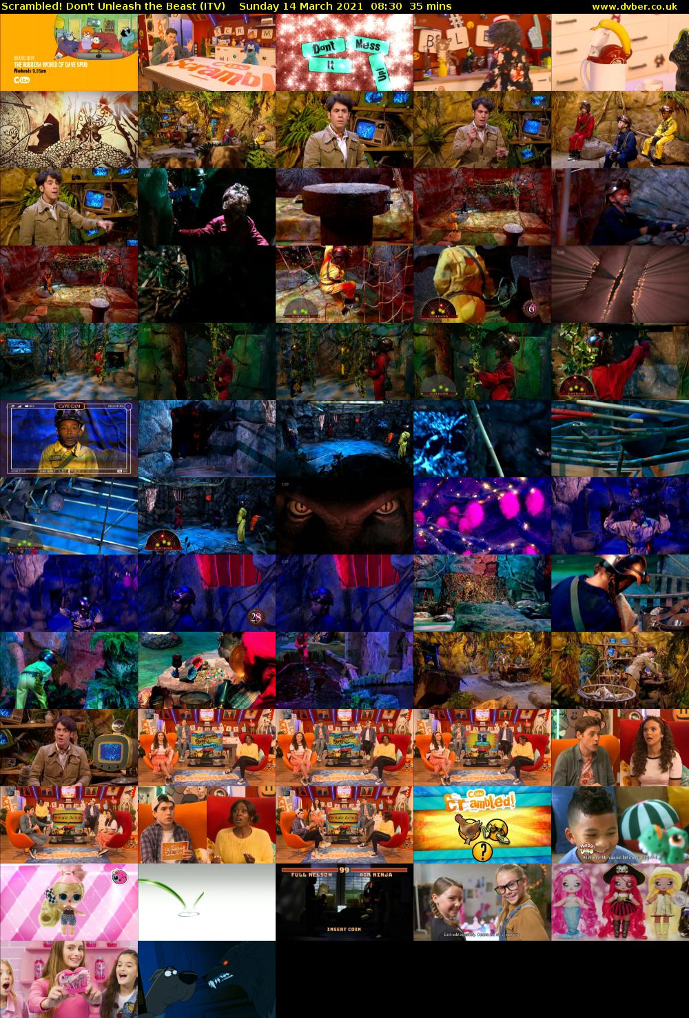 Scrambled! Don't Unleash the Beast (ITV) Sunday 14 March 2021 08:30 - 09:05