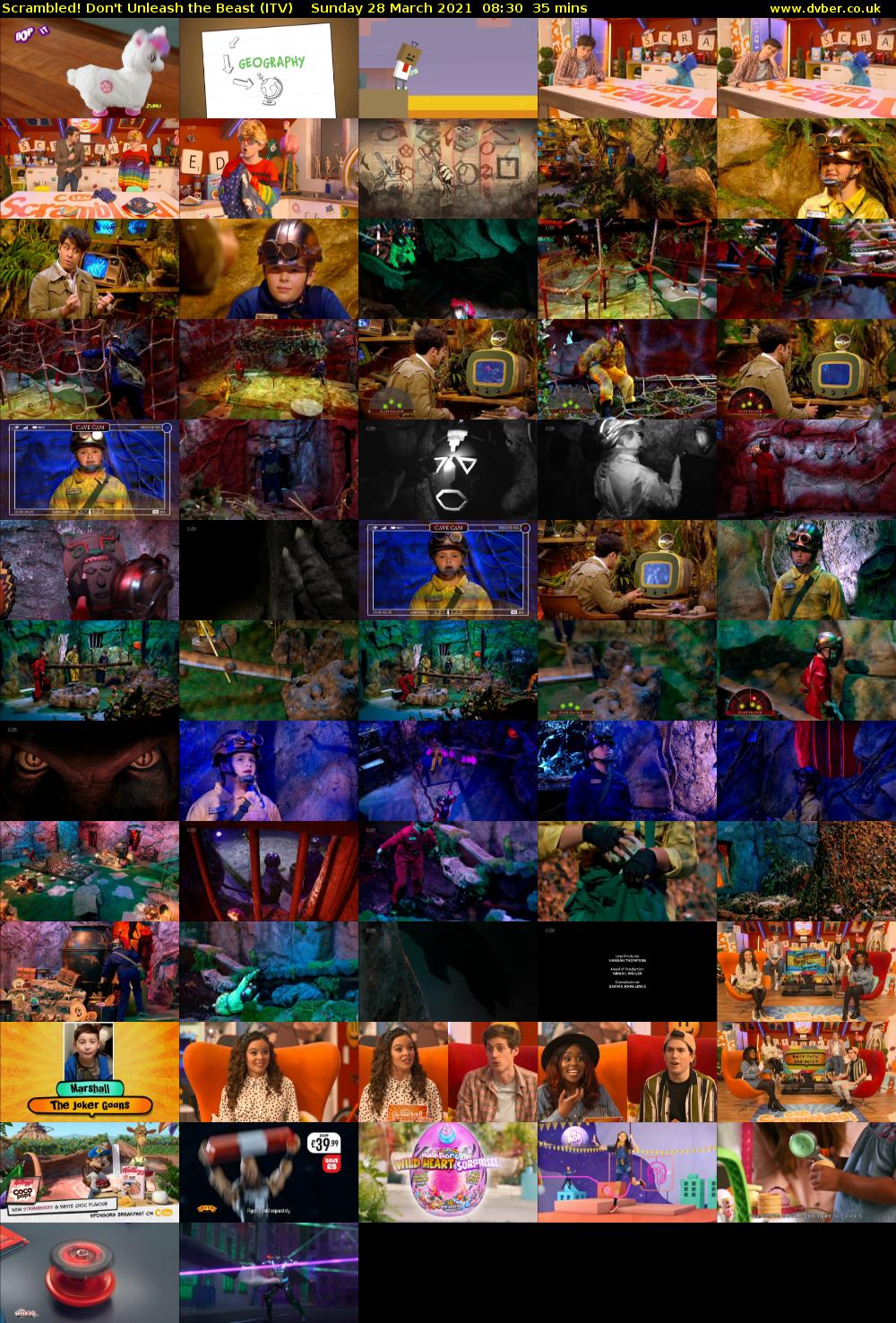 Scrambled! Don't Unleash the Beast (ITV) Sunday 28 March 2021 08:30 - 09:05