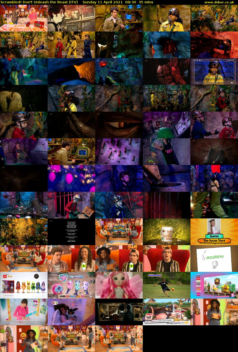 Scrambled! Don't Unleash the Beast (ITV) Sunday 11 April 2021 08:30 - 09:05
